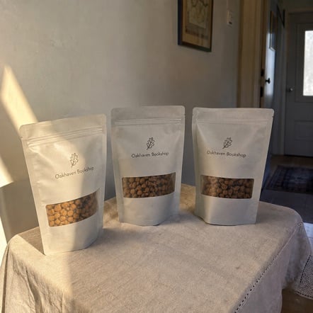 Branded dog treat bags with logo
