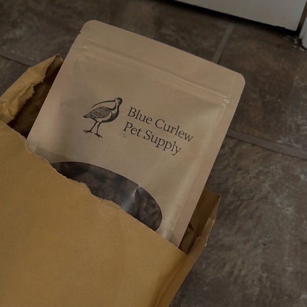 Dog treat bags with logo — customer photo