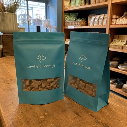 Dog treat bags with logo printing