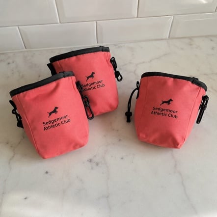 Promotional custom dog treat bags with company logo