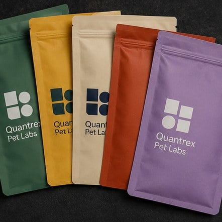 Promotional custom dog treat bags with company logo